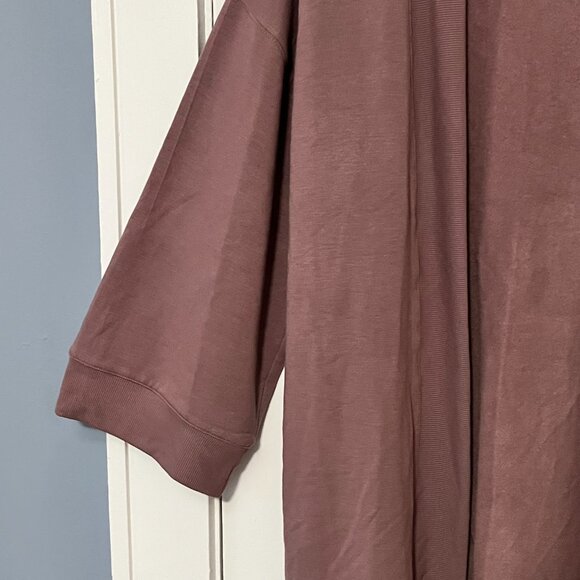 Beyond Yoga open cardigan in mauve NWT size medium wide sleeve cozy comfort - Picture 7 of 12